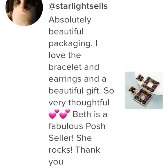 Golden Pastel Rhinestone Geometric Statement Earrings - Picture 6 of 12